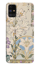 White Lily Samsung M31s Hard Case Back Cover by Casekaro