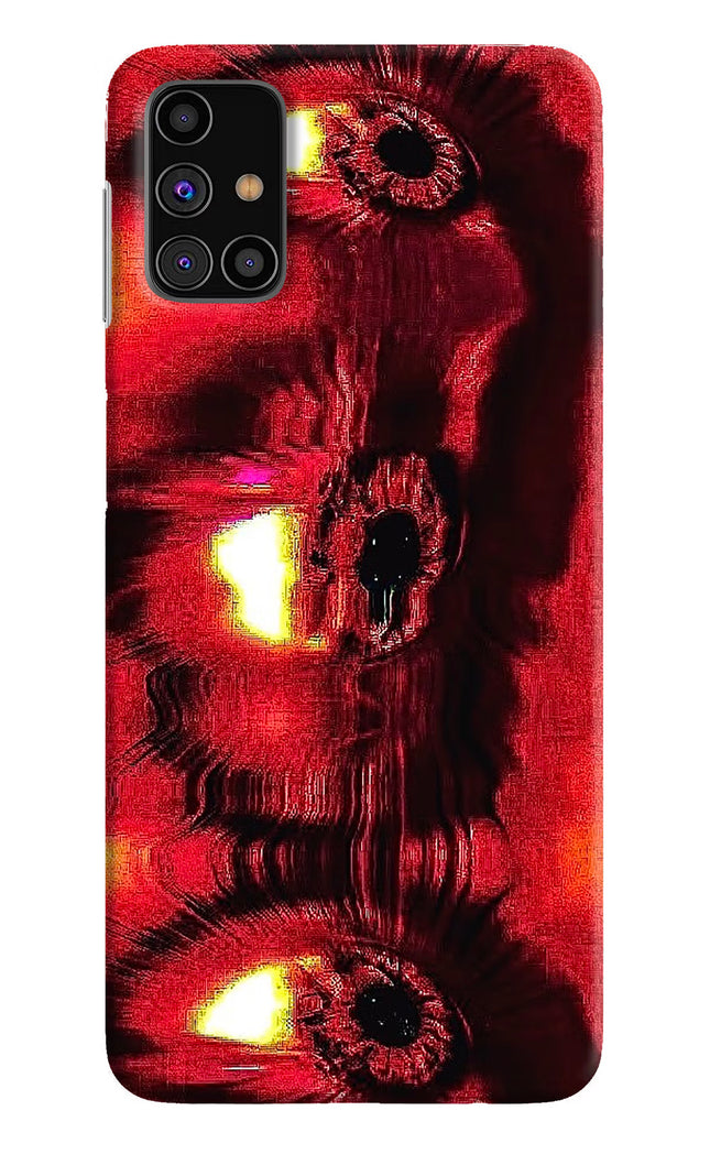 Fire Eye Samsung M31s Hard Case Back Cover by Casekaro