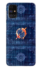 Koi Blue Samsung M31s Hard Case Back Cover by Casekaro