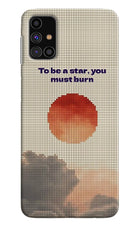 Pixel Sun Samsung M31s Hard Case Back Cover by Casekaro