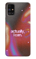 Pink Aura Samsung M31s Hard Case Back Cover by Casekaro