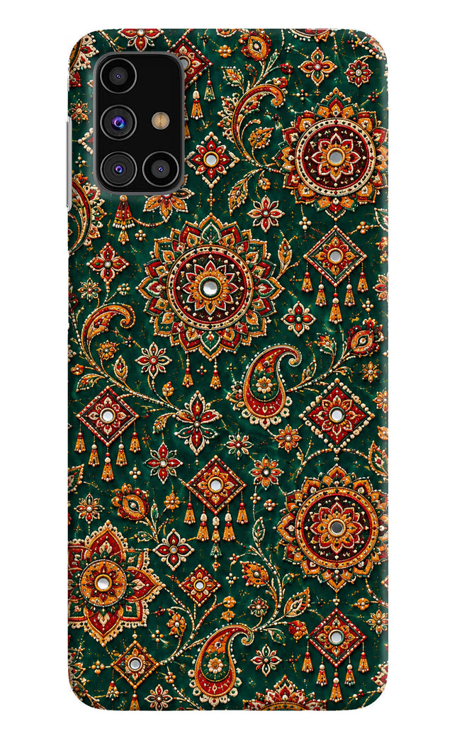 Green Pataka Samsung M31s Hard Case Back Cover by Casekaro