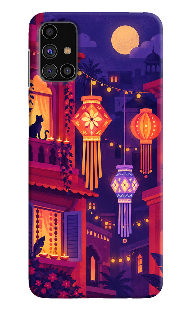 Lantern Lane Samsung M31s Hard Case Back Cover by Casekaro