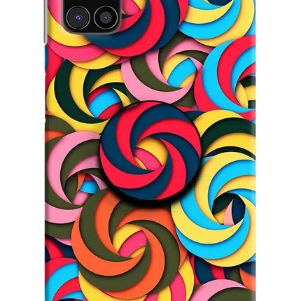 Spiral Pattern Samsung M31s Pop Case by Casekaro