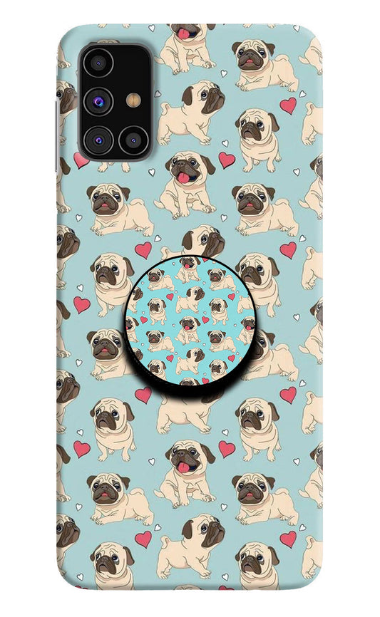 Pug Dog Samsung M31s Pop Case by Casekaro