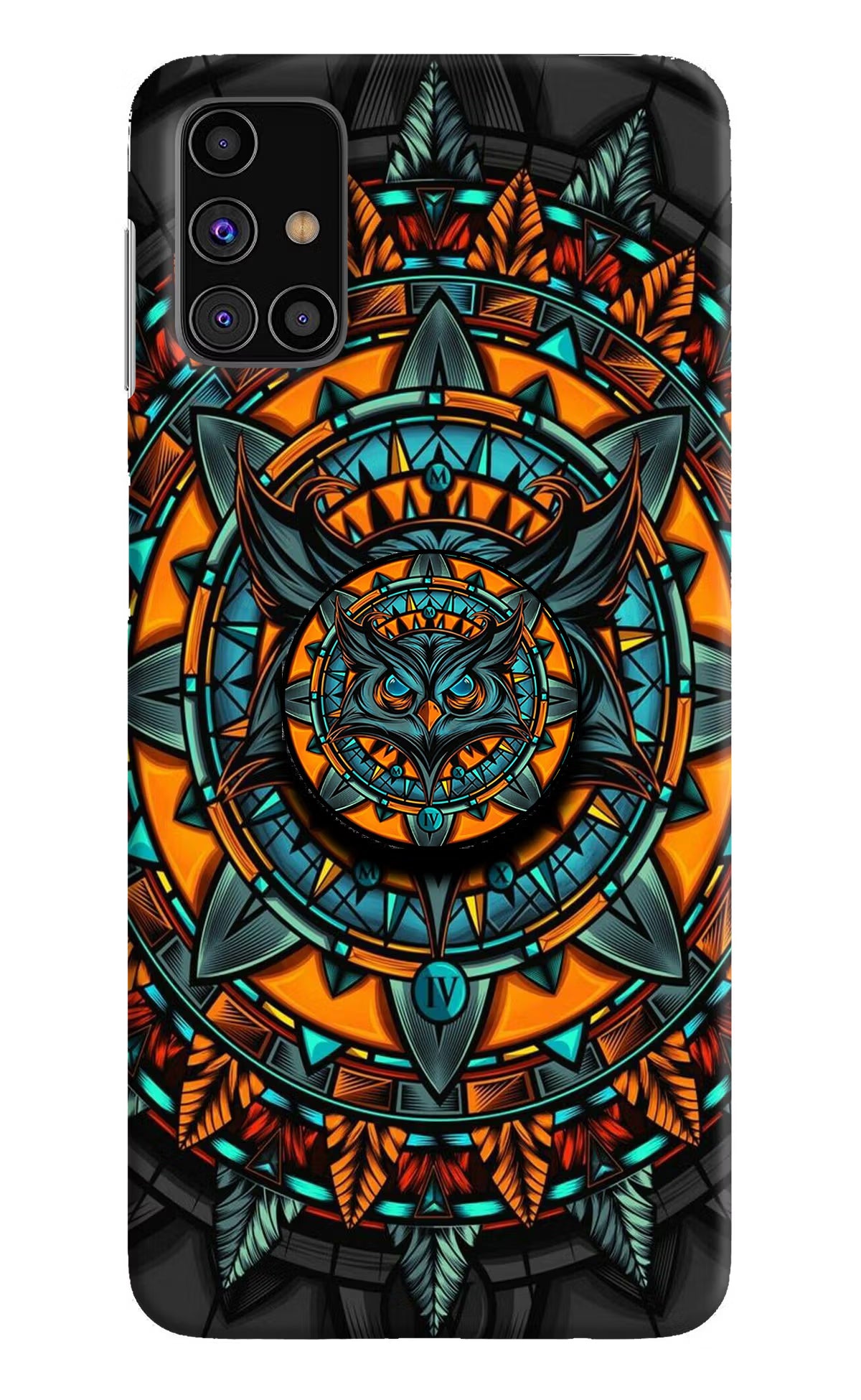Angry Owl Samsung M31s Pop Case by Casekaro