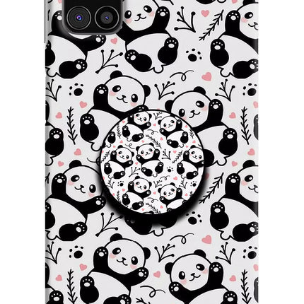 Cute Panda Samsung M31s Pop Case by Casekaro