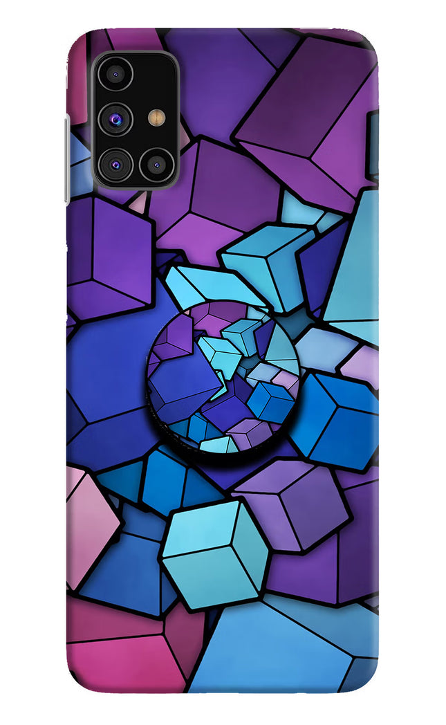 Cubic Abstract Samsung M31s Pop Case by Casekaro