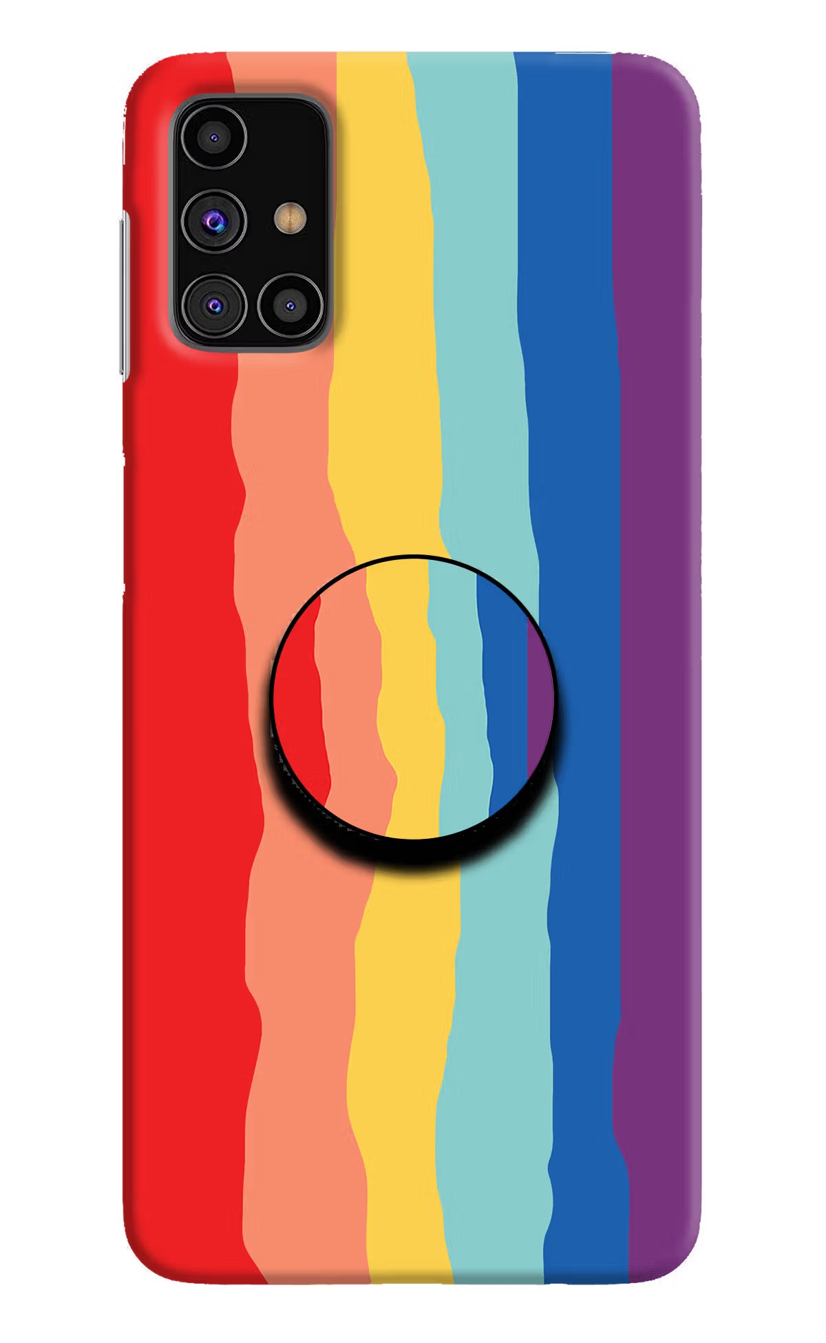 Rainbow Samsung M31s Pop Case by Casekaro