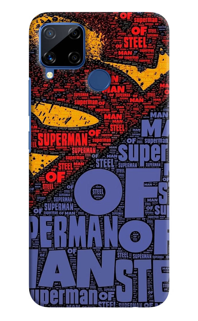 Superman Realme C15 Hard Case Back Cover by Casekaro