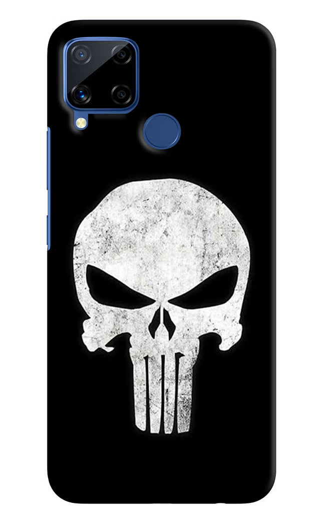 Punisher Skull Realme C15 Hard Case Back Cover by Casekaro