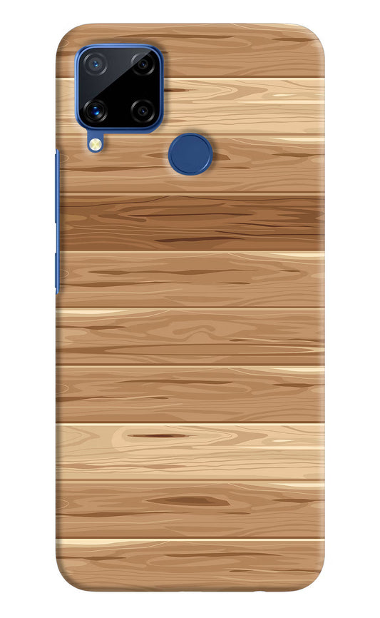Wooden Vector Realme C15 Hard Case Back Cover by Casekaro