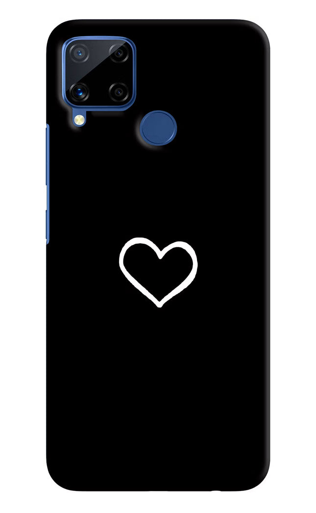 Heart Realme C15 Hard Case Back Cover by Casekaro