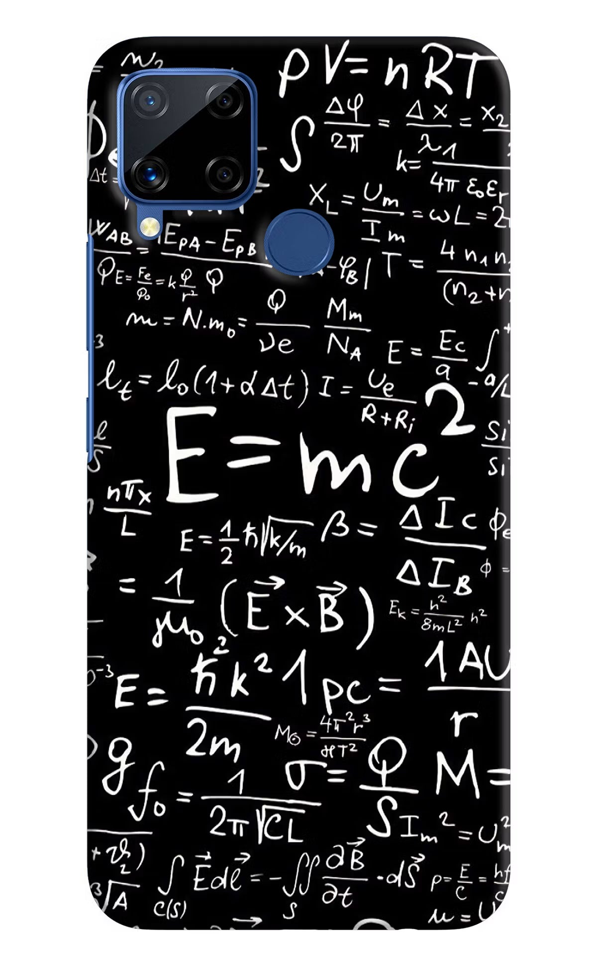 Physics Formula Realme C15 Hard Case Back Cover by Casekaro