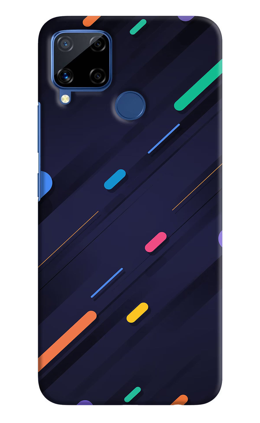 Abstract Design Realme C15 Back Cover, Hard case