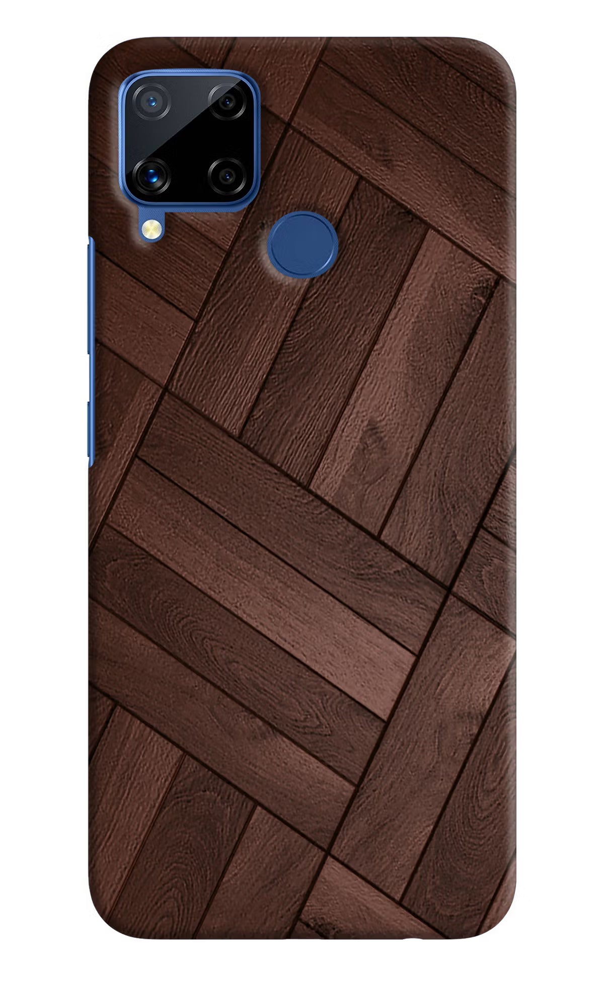 Wooden Texture Design Realme C15 Hard Case Back Cover by Casekaro