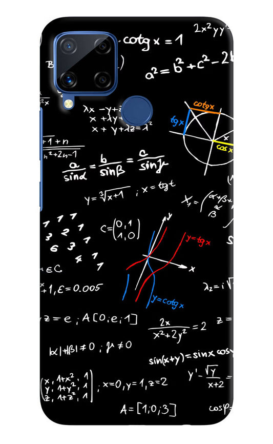 Mathematics Formula Realme C15 Hard Case Back Cover by Casekaro