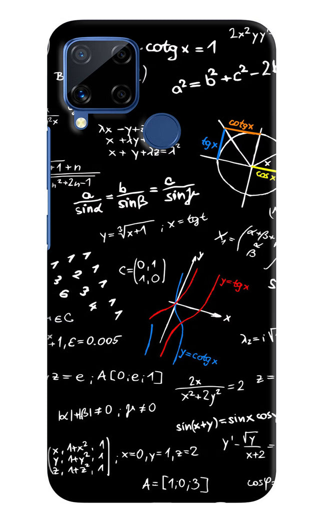 Mathematics Formula Realme C15 Hard Case Back Cover by Casekaro