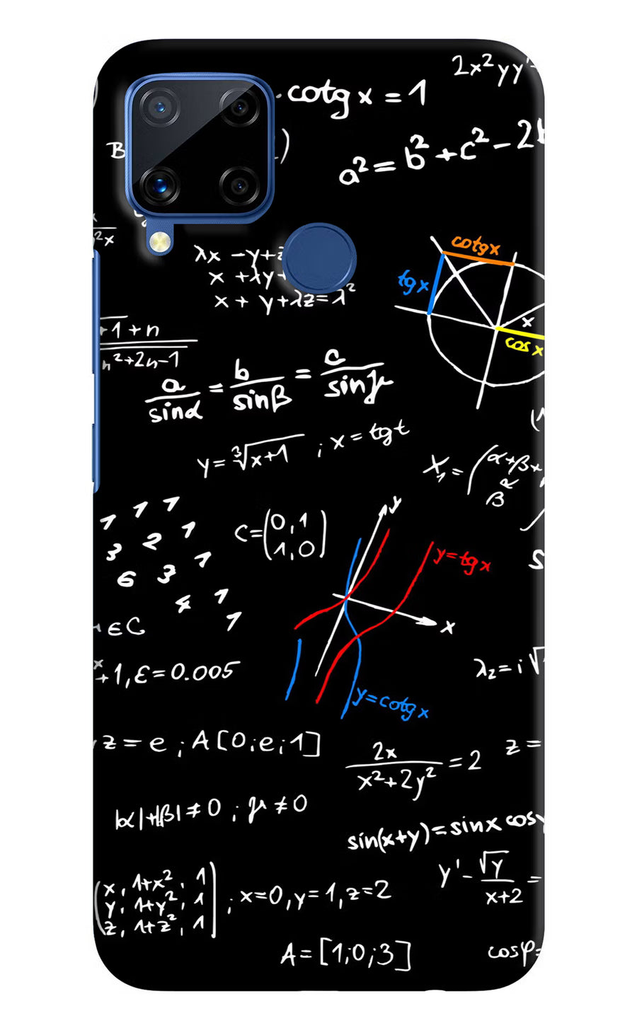Mathematics Formula Realme C15 Back Cover, Hard case