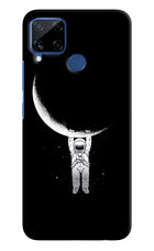 Moon Space Realme C15 Hard Case Back Cover by Casekaro