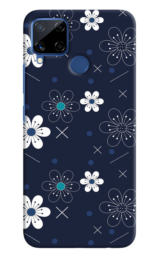 Flowers Realme C15 Hard Case Back Cover by Casekaro