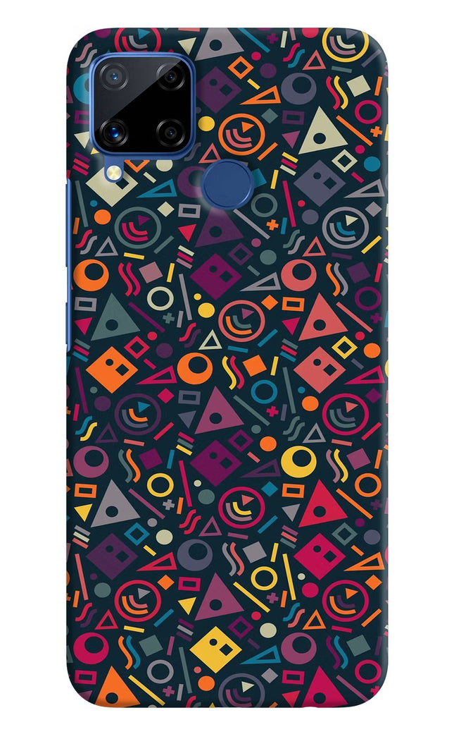 Geometric Abstract Realme C15 Hard Case Back Cover by Casekaro