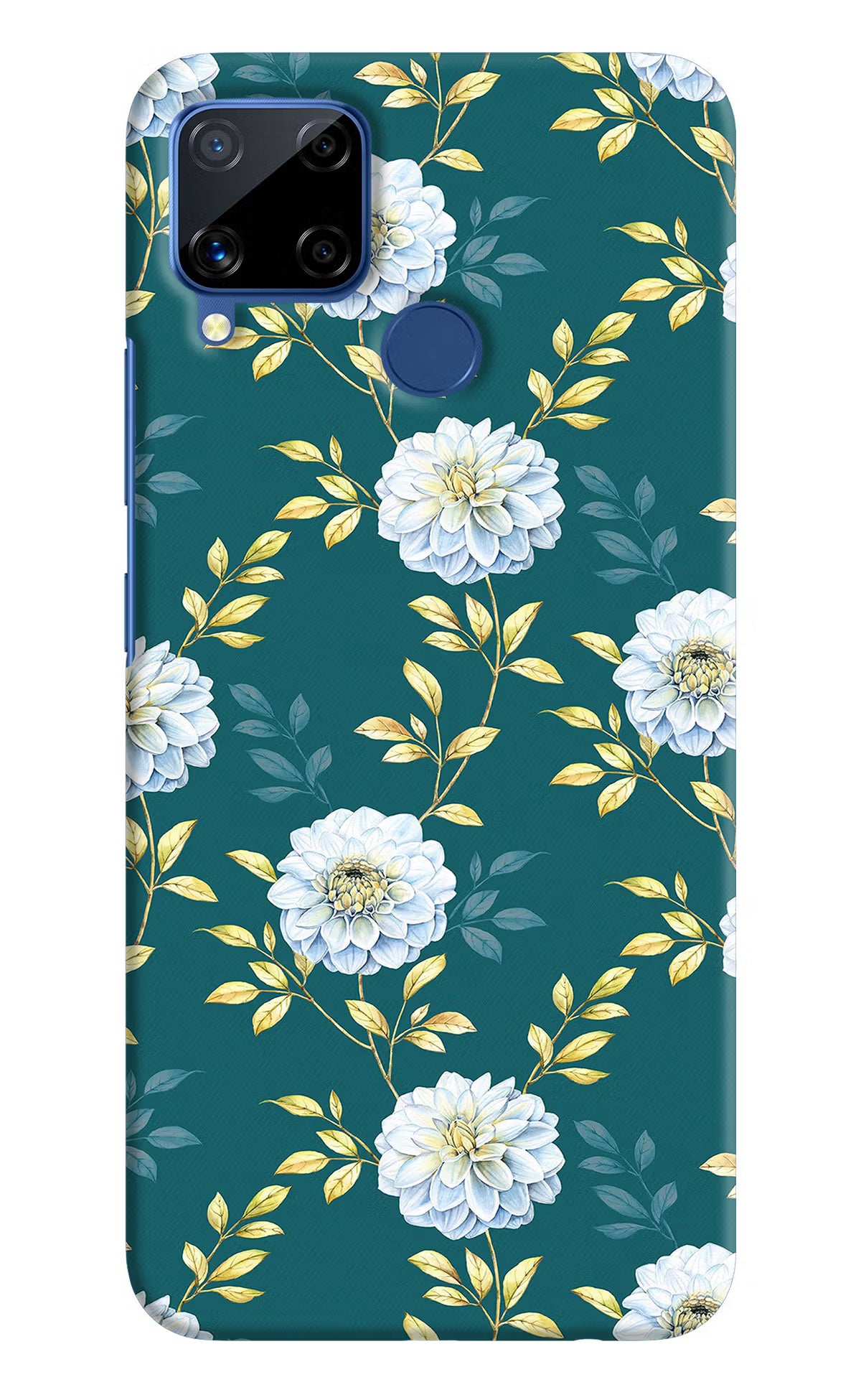 Flowers Realme C15 Hard Case Back Cover by Casekaro