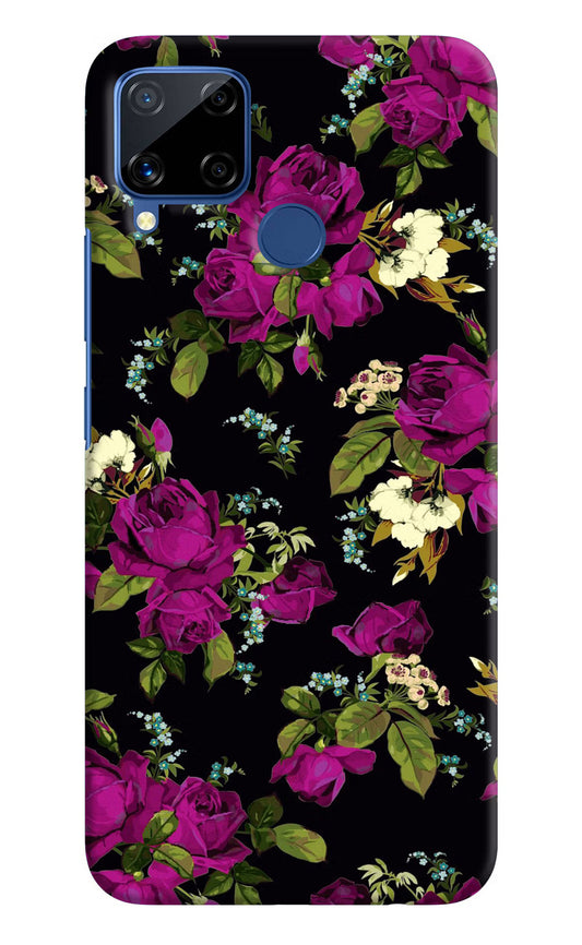 Flowers Realme C15 Hard Case Back Cover by Casekaro