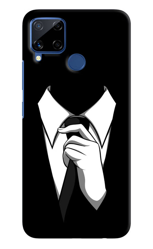 Black Tie Realme C15 Hard Case Back Cover by Casekaro
