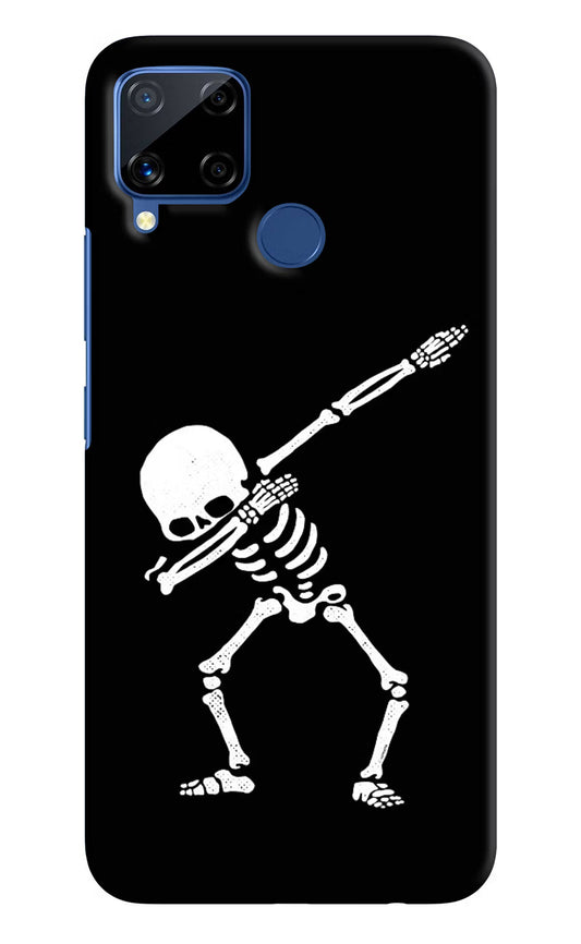 Dabbing Skeleton Art Realme C15 Hard Case Back Cover by Casekaro