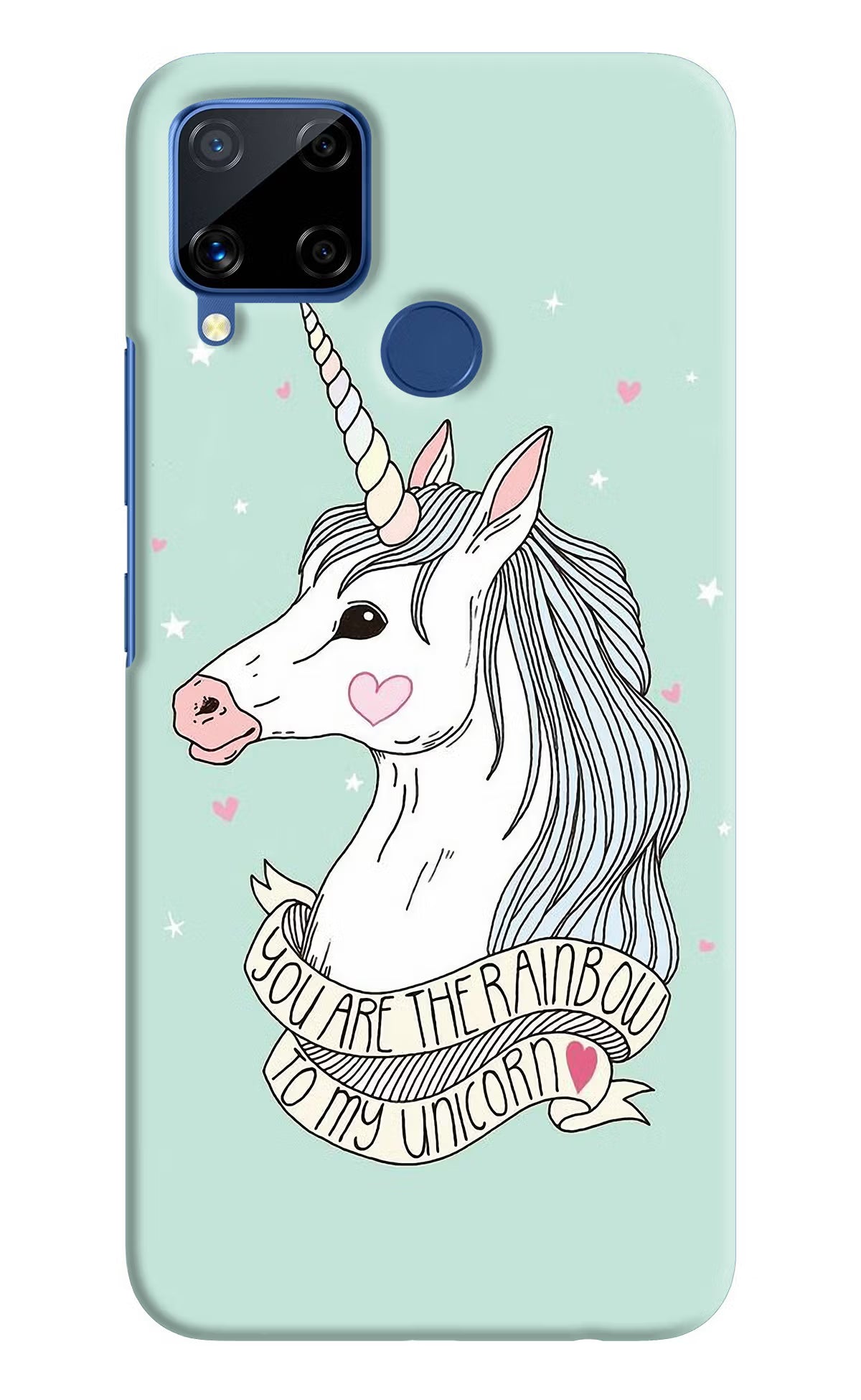 Unicorn Wallpaper Realme C15 Hard Case Back Cover by Casekaro