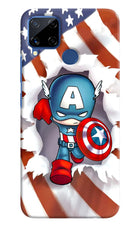 Captain America Realme C15 Hard Case Back Cover by Casekaro