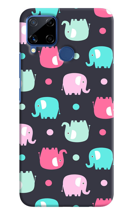 Elephants Realme C15 Hard Case Back Cover by Casekaro