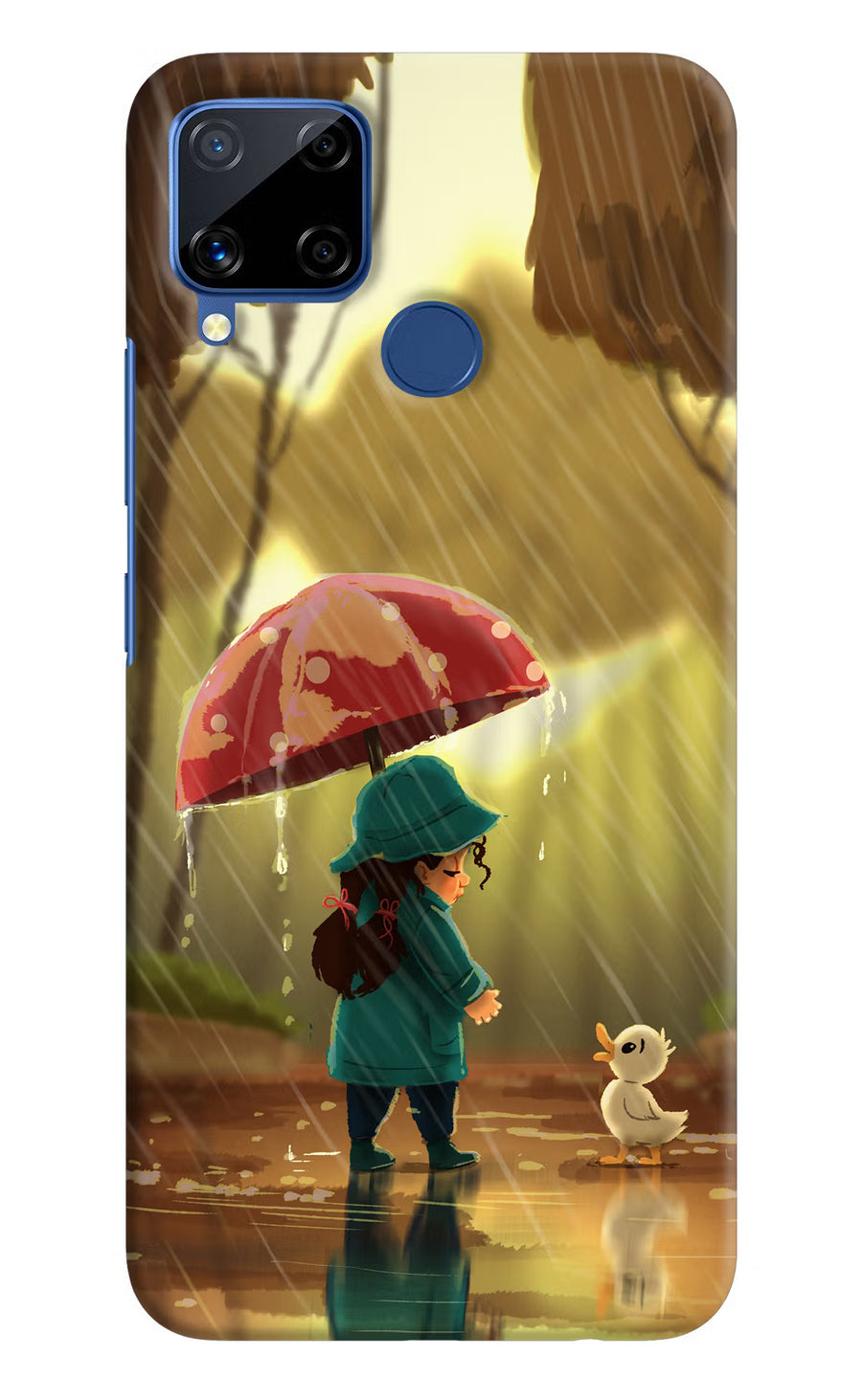 Rainy Day Realme C15 Back Cover, Hard case