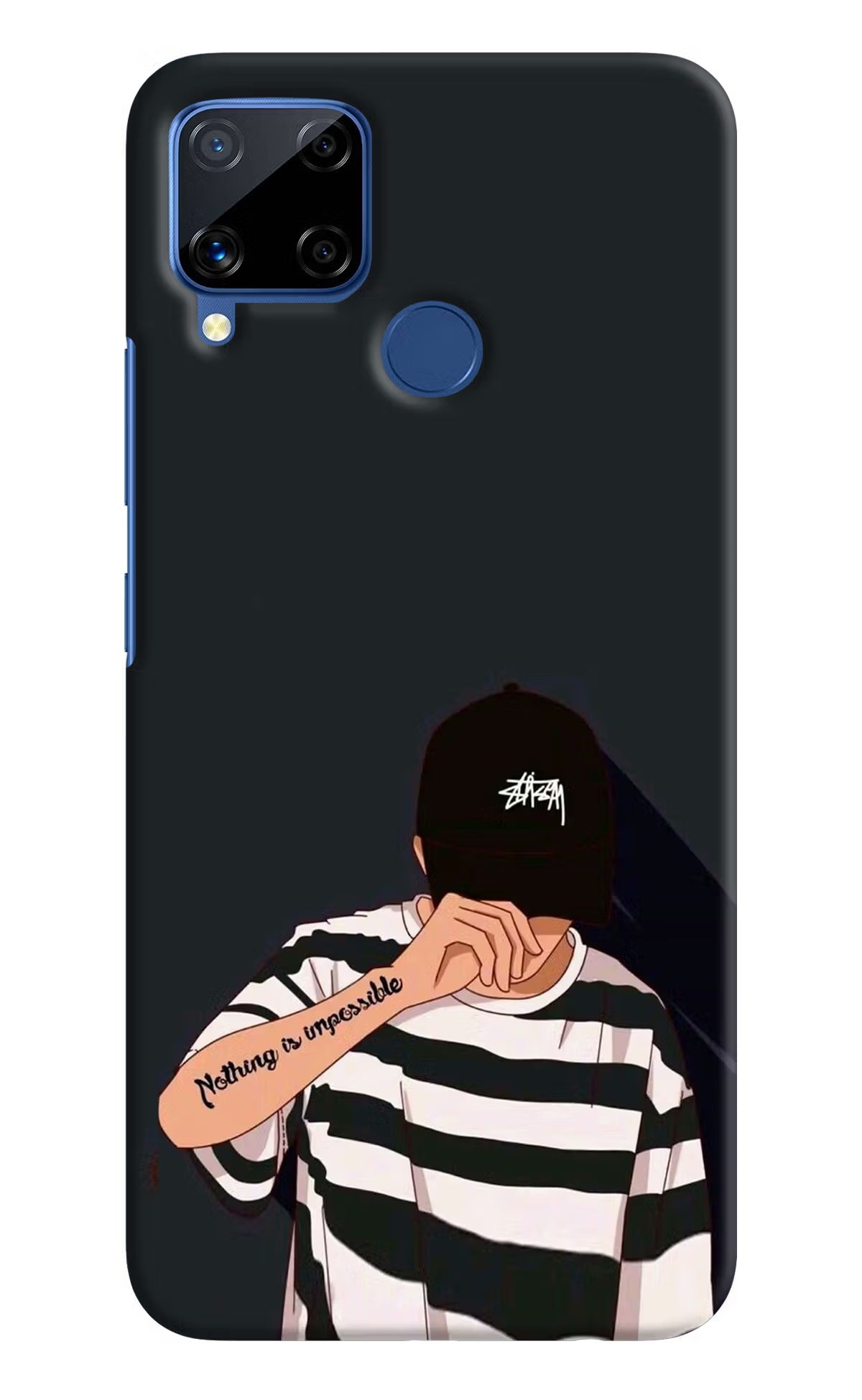 Aesthetic Boy Realme C15 Hard Case Back Cover by Casekaro