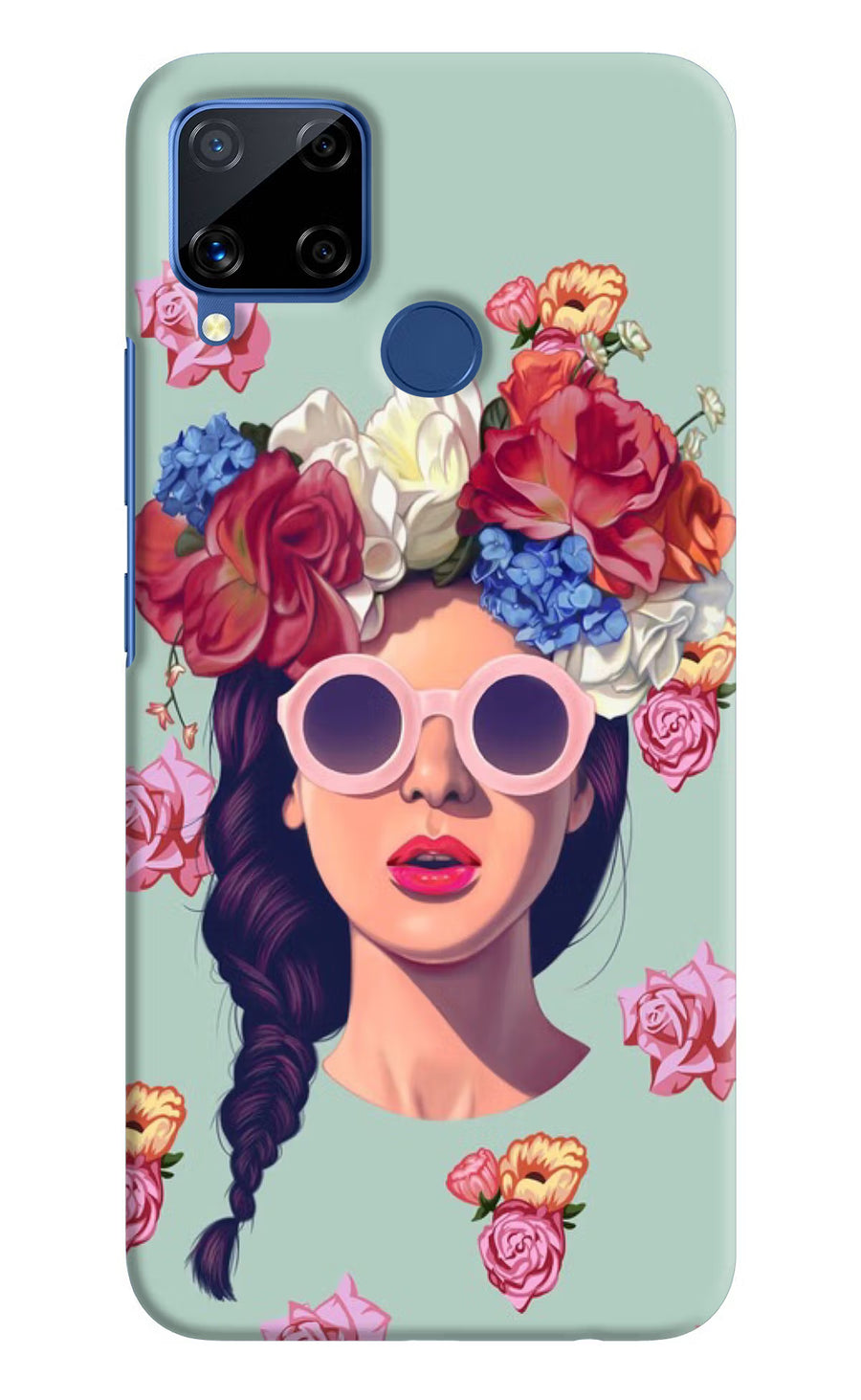 Pretty Girl Realme C15 Back Cover, Hard case