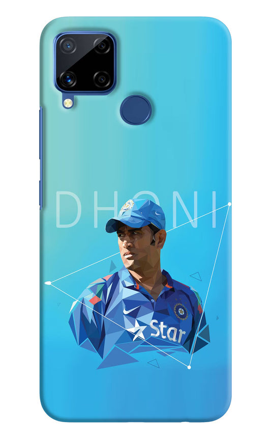 Dhoni Artwork Realme C15 Hard Case Back Cover by Casekaro