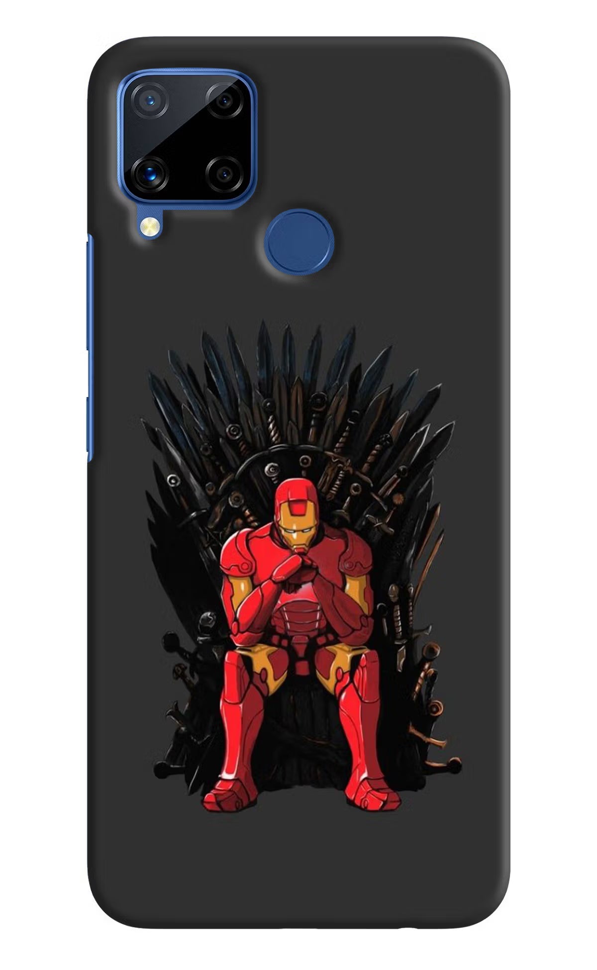 Ironman Throne Realme C15 Hard Case Back Cover by Casekaro