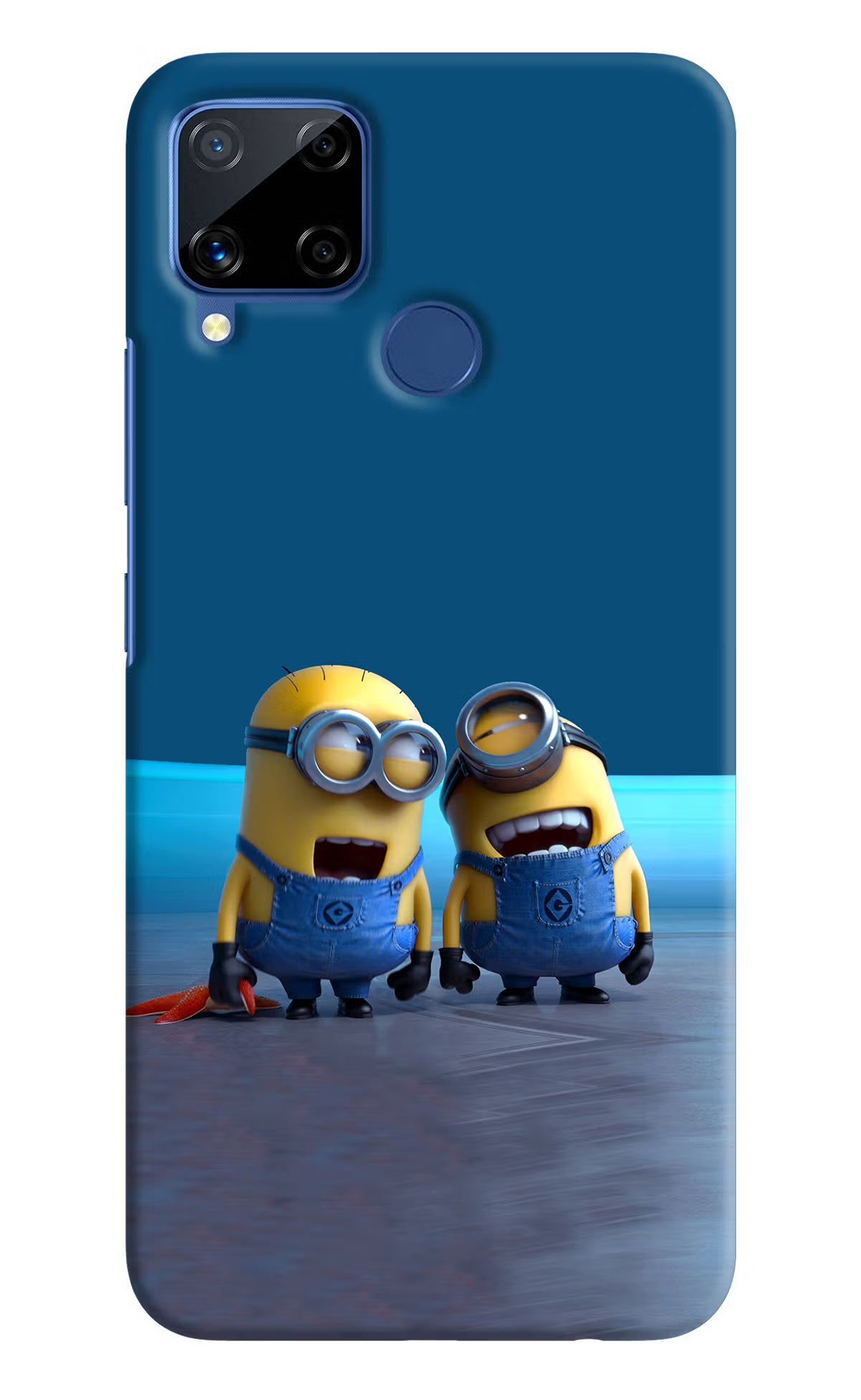 Minion Laughing Realme C15 Hard Case Back Cover by Casekaro