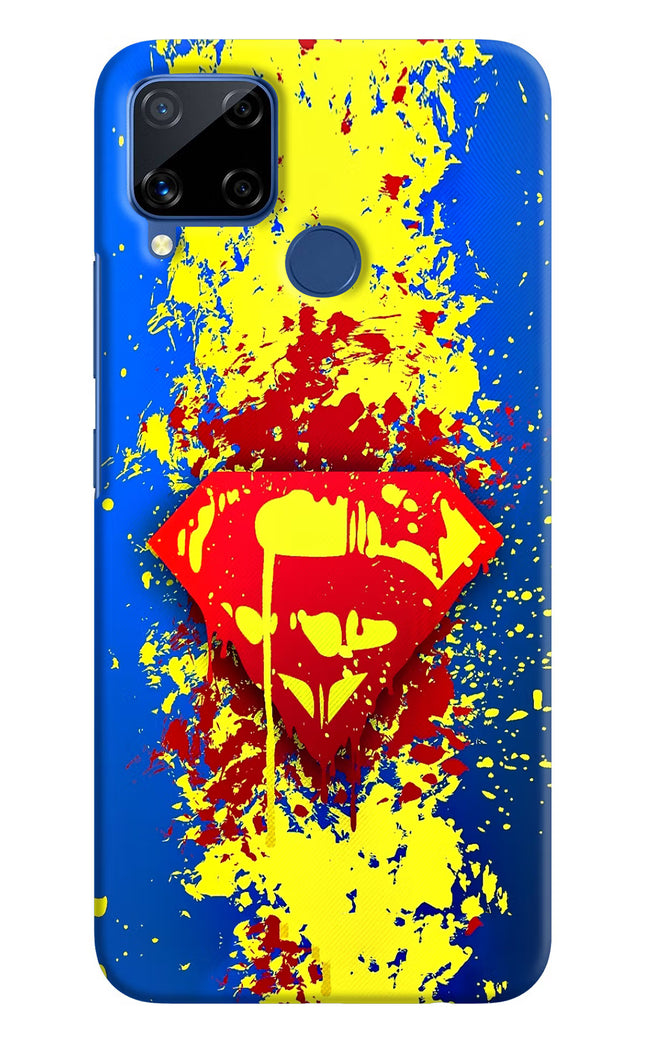 Superman logo Realme C15 Hard Case Back Cover by Casekaro
