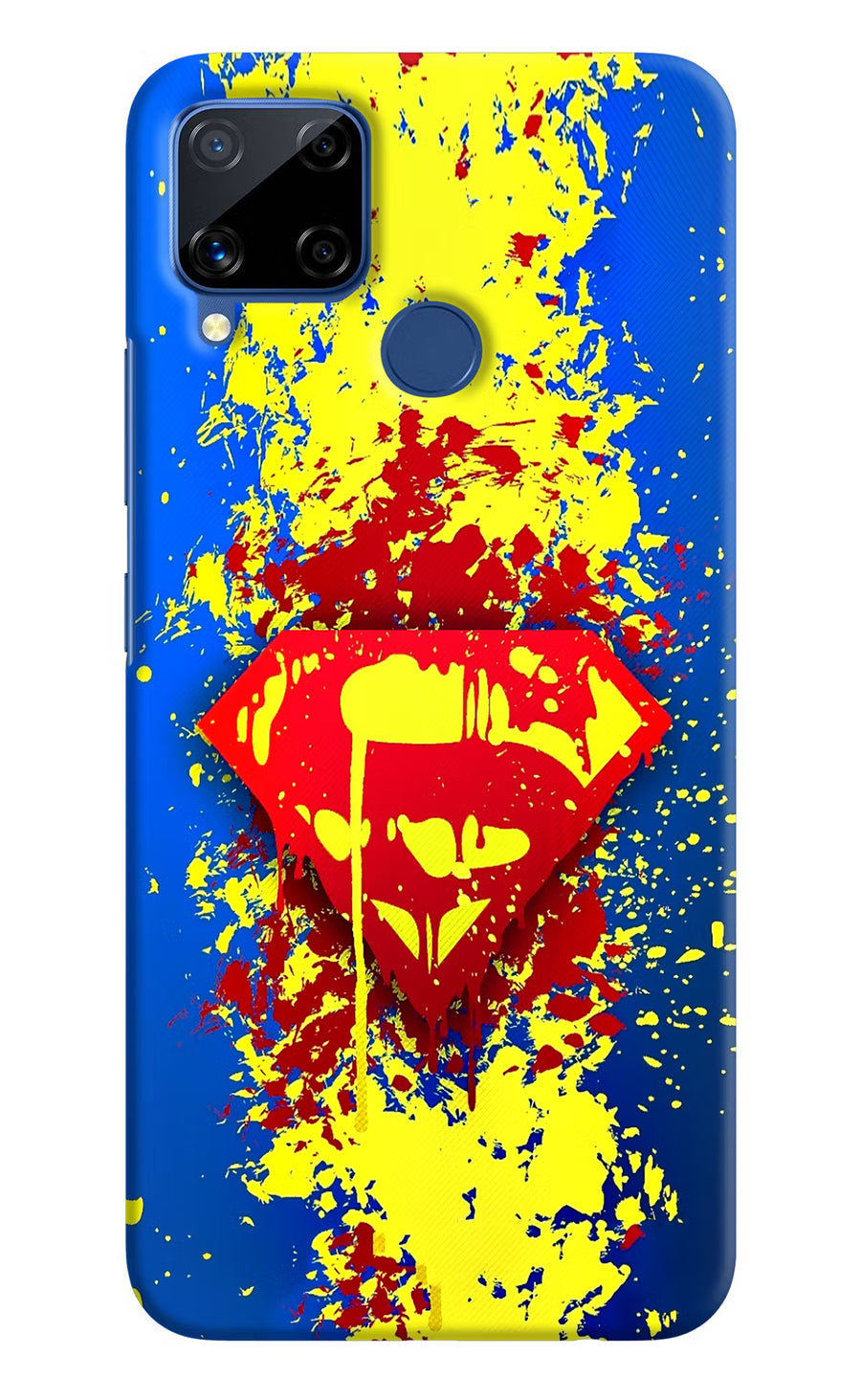 Superman logo Realme C15 Back Cover, Hard case
