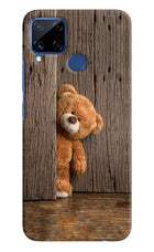 Teddy Wooden Realme C15 Hard Case Back Cover by Casekaro