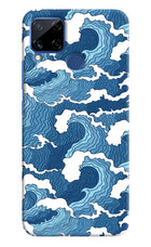 Blue Waves Realme C15 Hard Case Back Cover by Casekaro