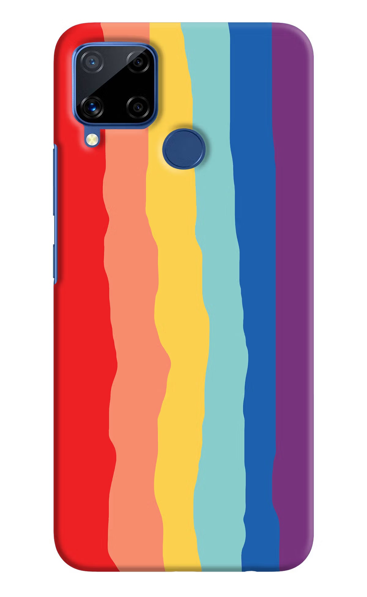 Rainbow Realme C15 Hard Case Back Cover by Casekaro