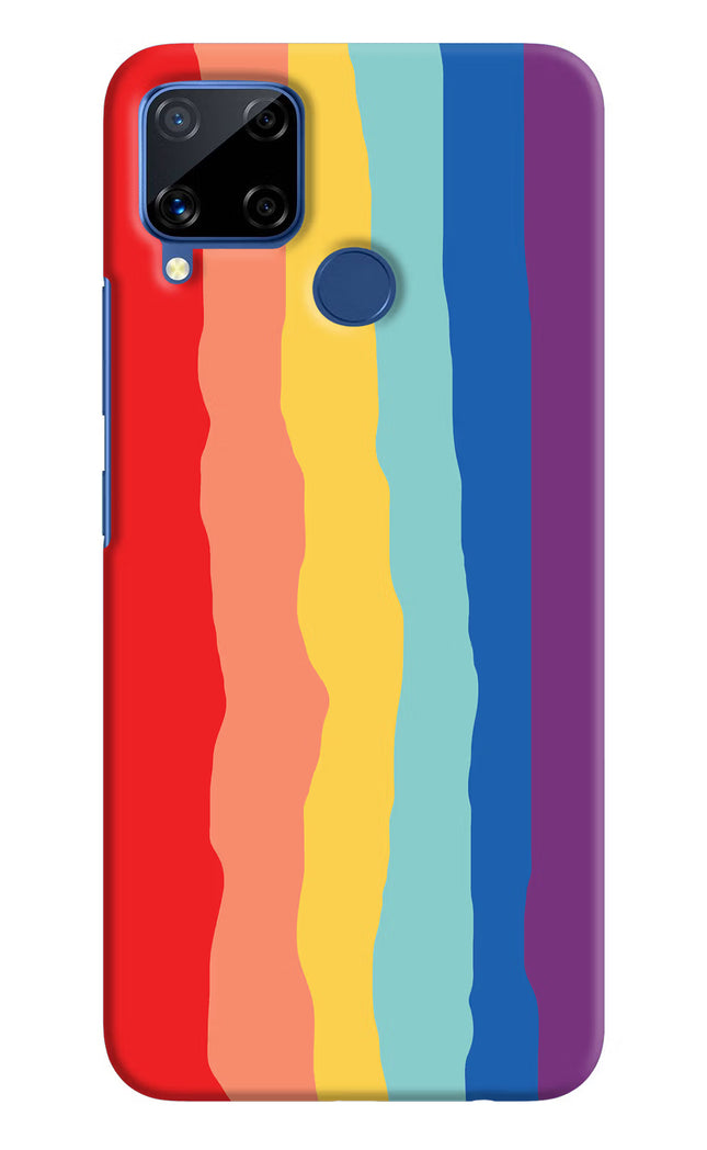 Rainbow Realme C15 Hard Case Back Cover by Casekaro