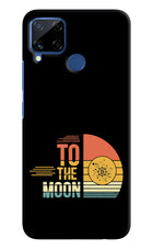 To the Moon Realme C15 Hard Case Back Cover by Casekaro