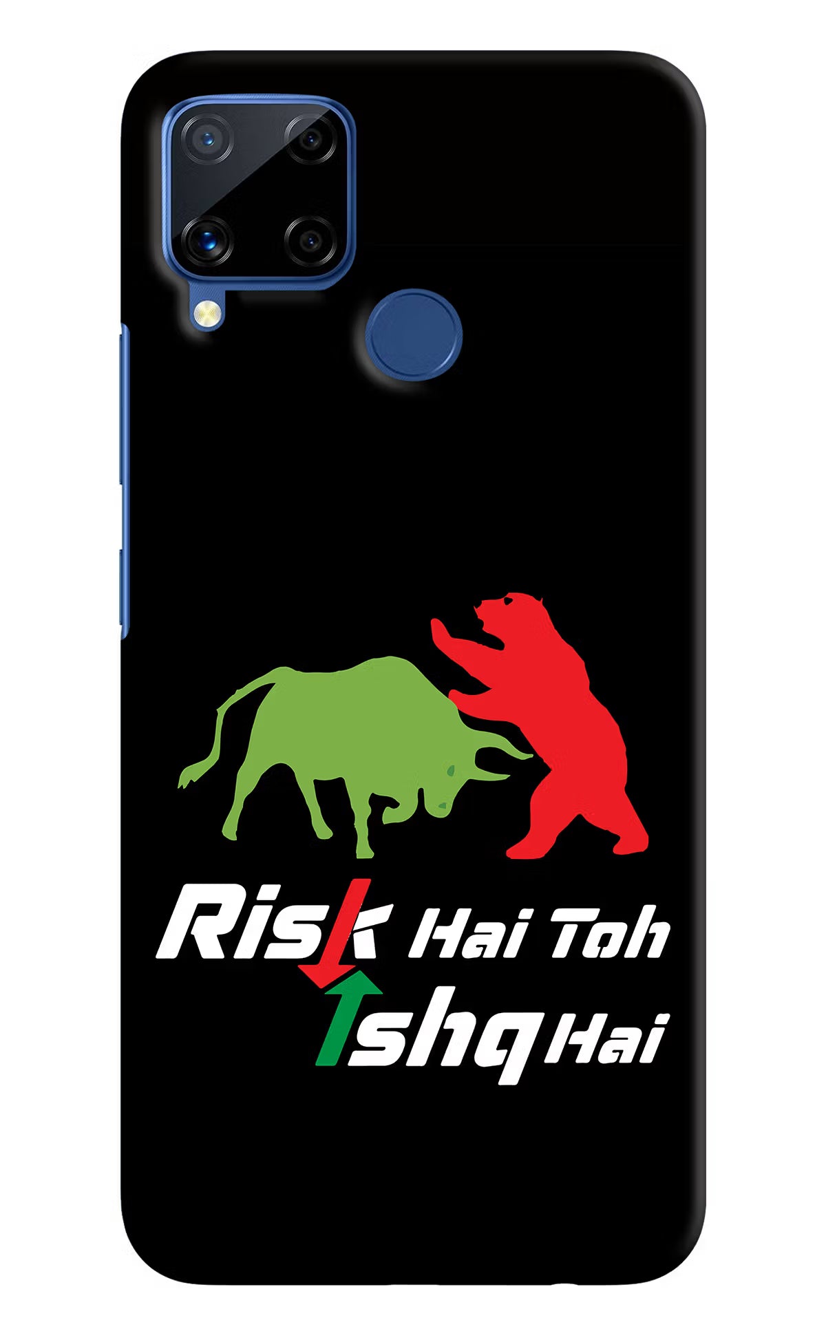 Risk Hai Toh Ishq Hai Realme C15 Hard Case Back Cover by Casekaro