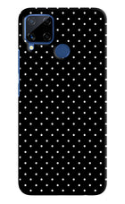 White Dots Realme C15 Hard Case Back Cover by Casekaro