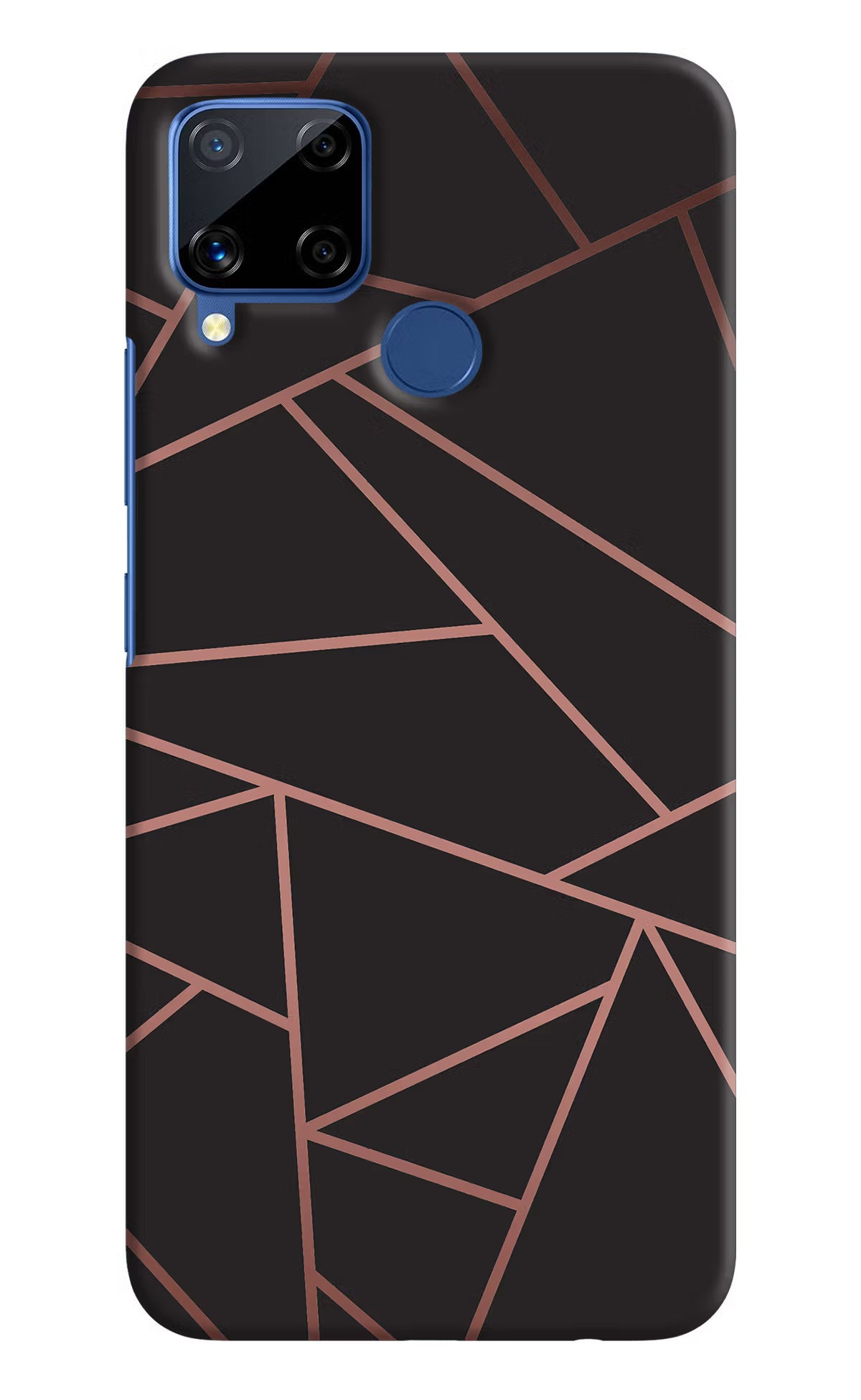 Geometric Pattern Realme C15 Hard Case Back Cover by Casekaro