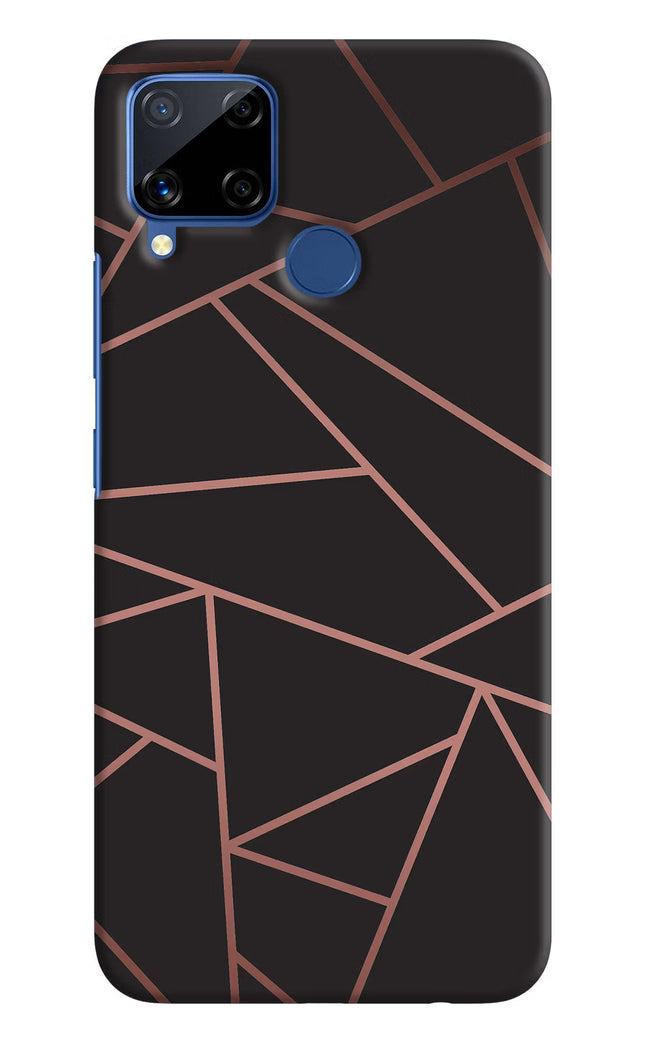 Geometric Pattern Realme C15 Hard Case Back Cover by Casekaro